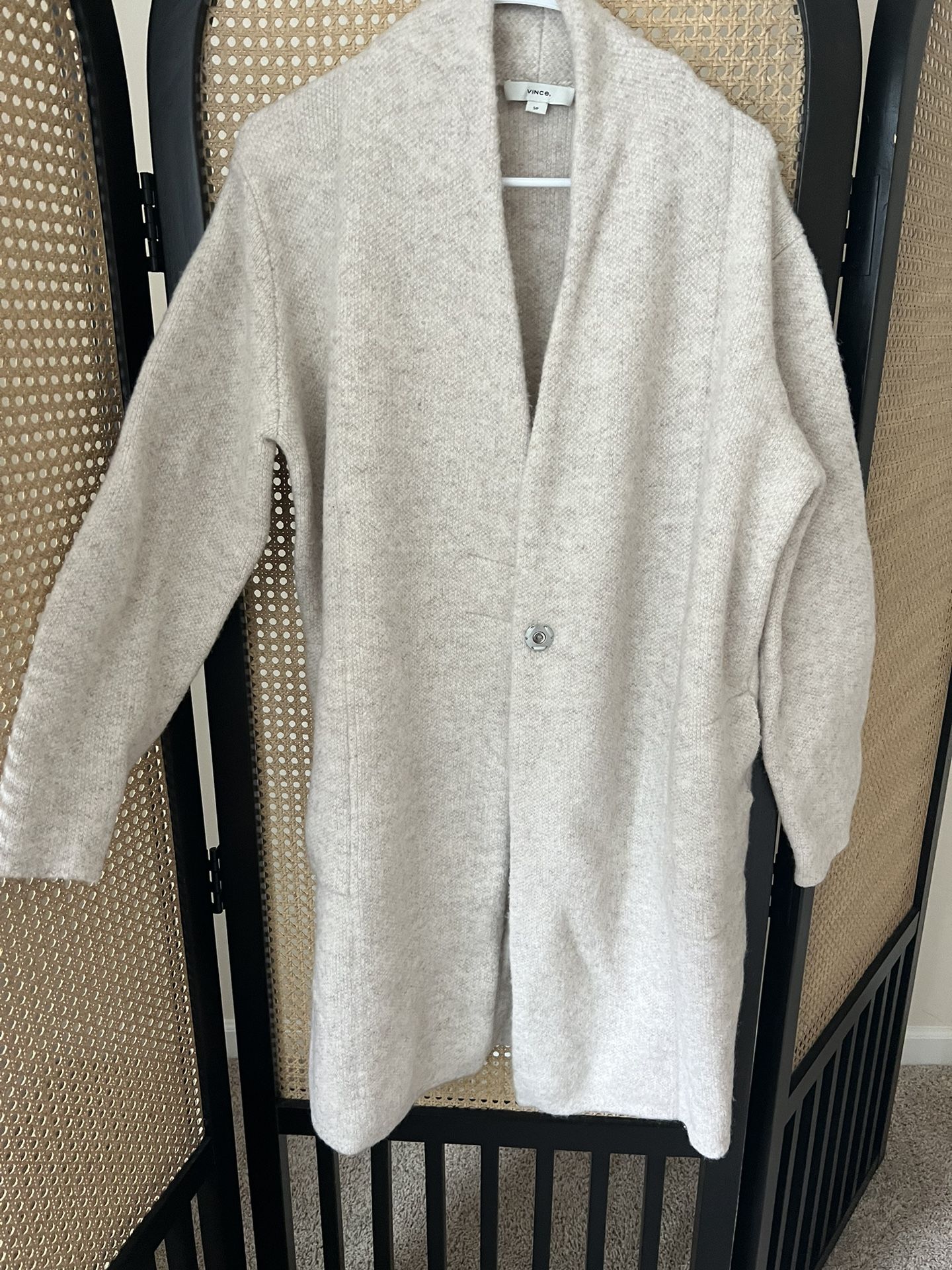 Vince New Wool Cardigan Oat