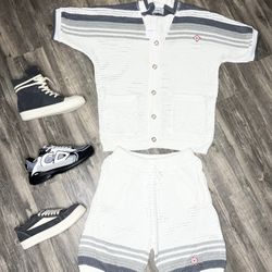 Casablanca Shirt And Shorts With Rick Owen’s Or Dior Shoes  Brand New With Box 