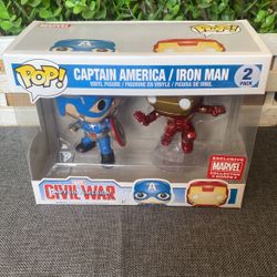 Funko marvel collector corps exclusive Captain America/Iron Man