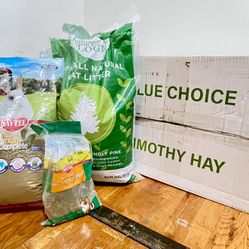 Rabbit Supplies (food, litter, hay)
