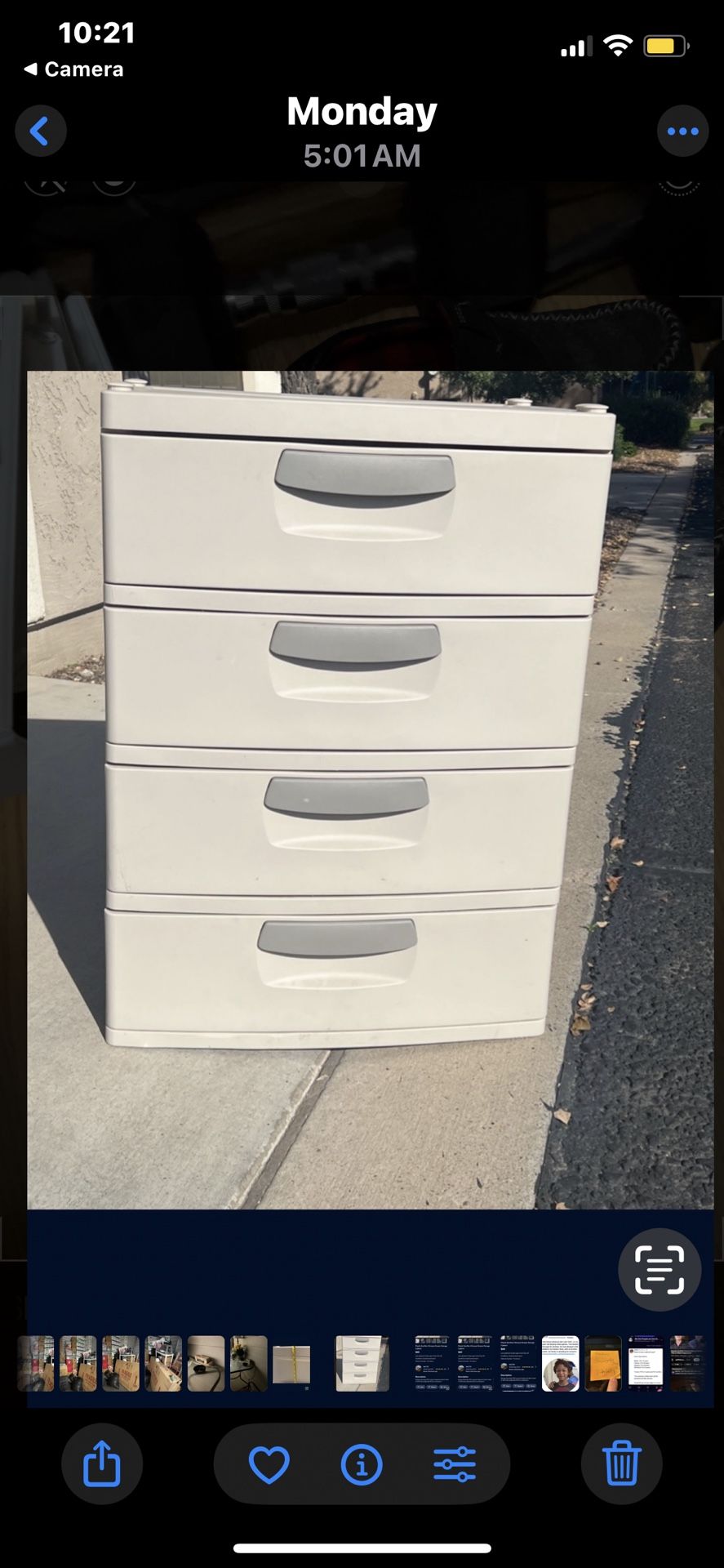 4 Drawer Plastic Storage Dresser