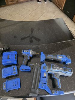 Kobalt Set Brad Nailer Impact Multi-Tool