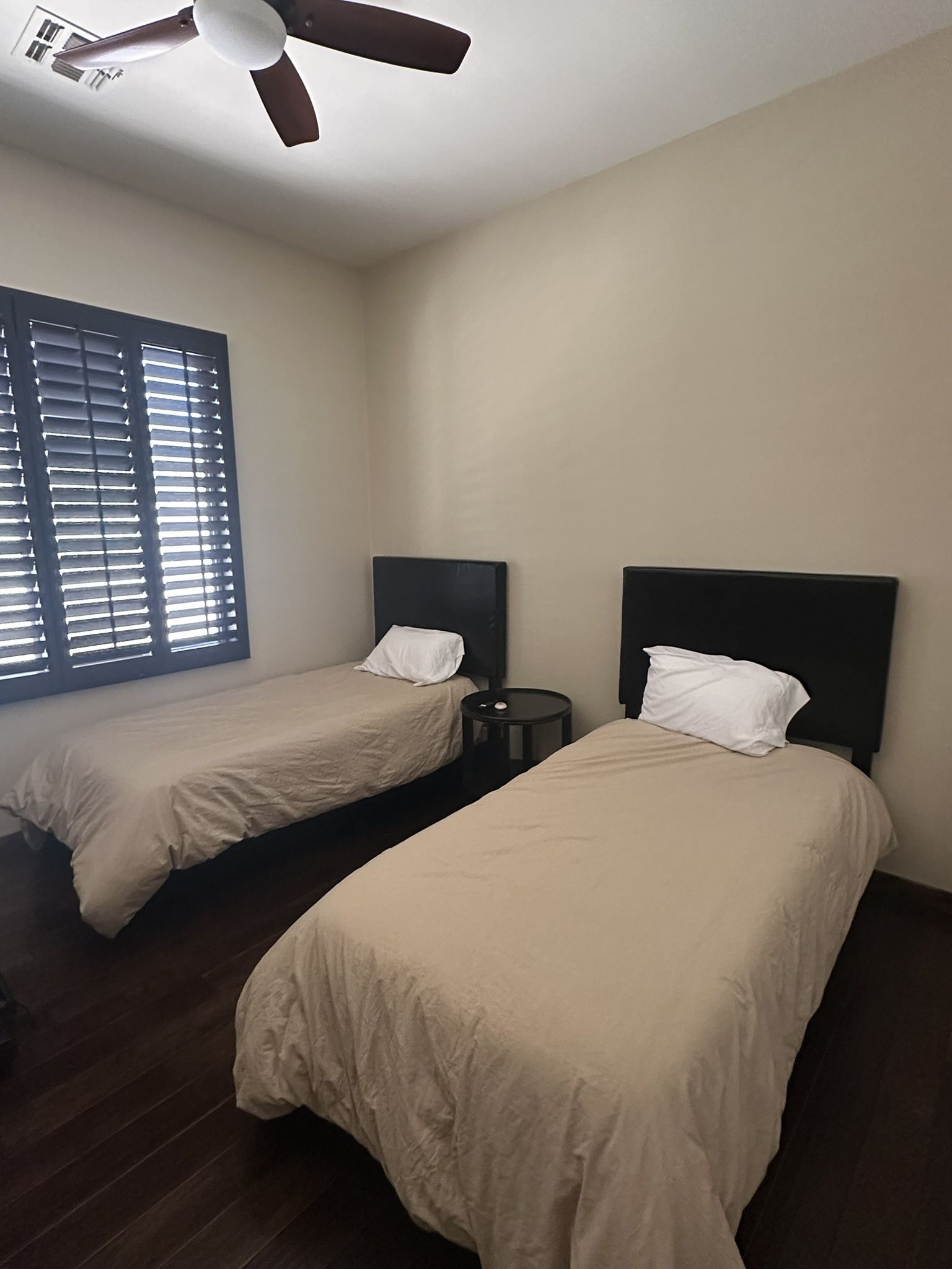 Two twin sized bed frames + mattresses
