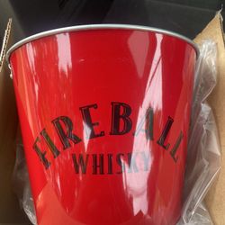 5 New fireball Whiskey Ice buckets Metal