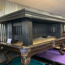 8ft American Made Pool Table (new) Made Of Solid Oak 
