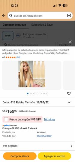 Extensiones 613 Blonde 3 paquetes    18 / 20 / 22 pulgadas