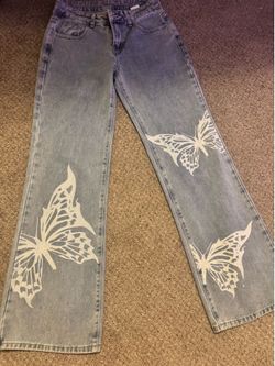 Low rise baggy jean