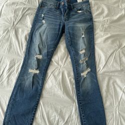 Abercrombie & Fitch mid rise super skinny ankle jeans in size 2r/26 #midrise #skinny