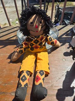 Handmade raggedy Andy Fabric Rag Doll