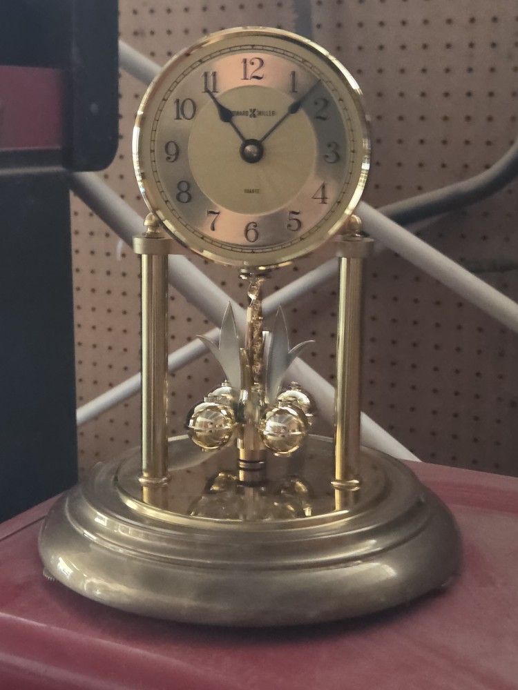 Howard Miller Brass Clock
