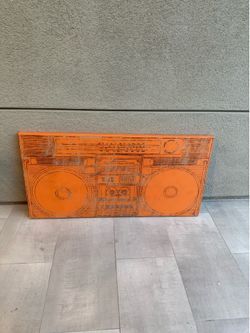 Boombox Pop Art Canvas Wall Art