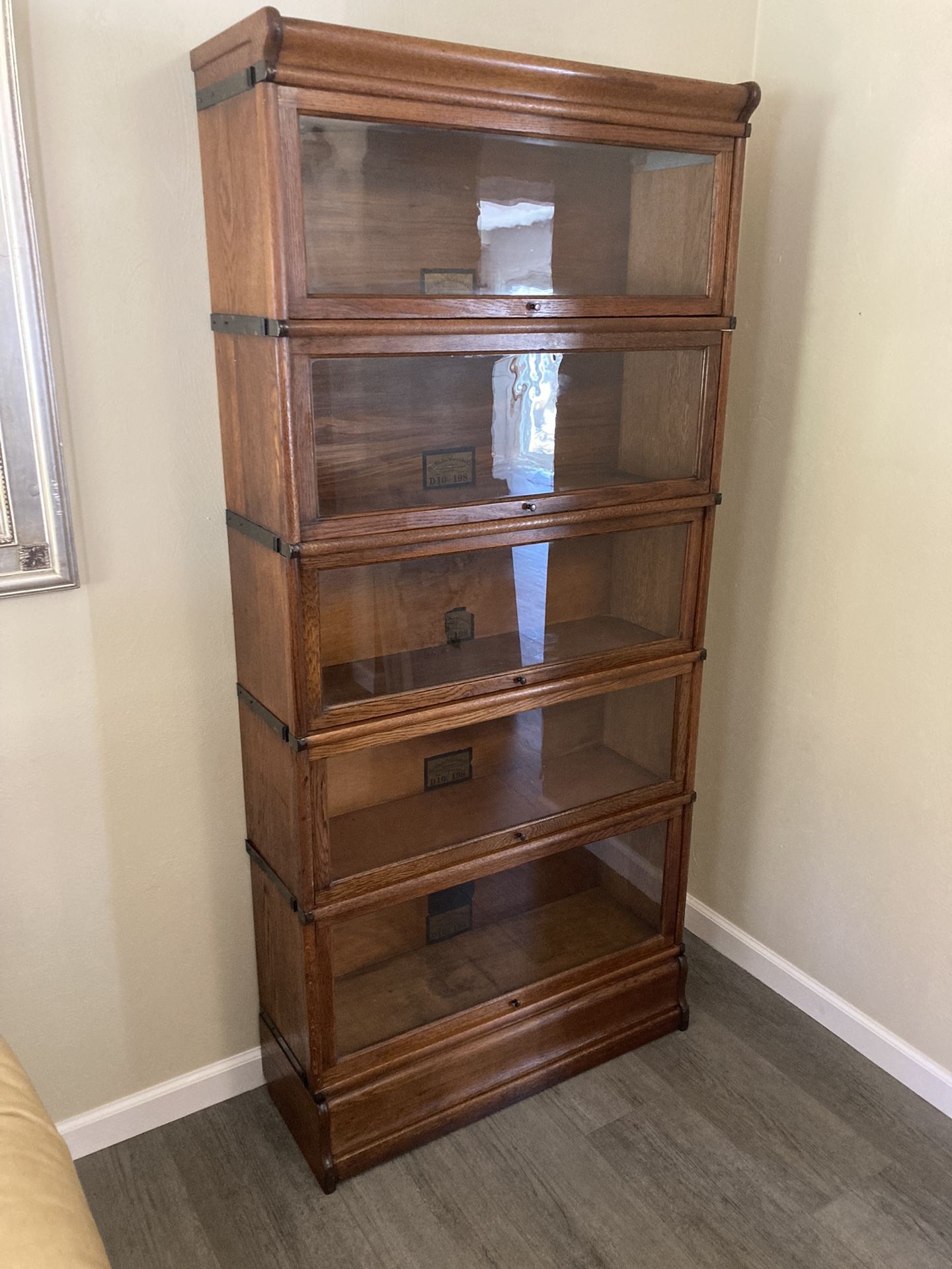 Antique Oak Barrister Bookcase By Globe Wernicke