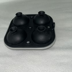 Samuelworld Ice Tray Sphere Circles Silicone Plastic Black A100