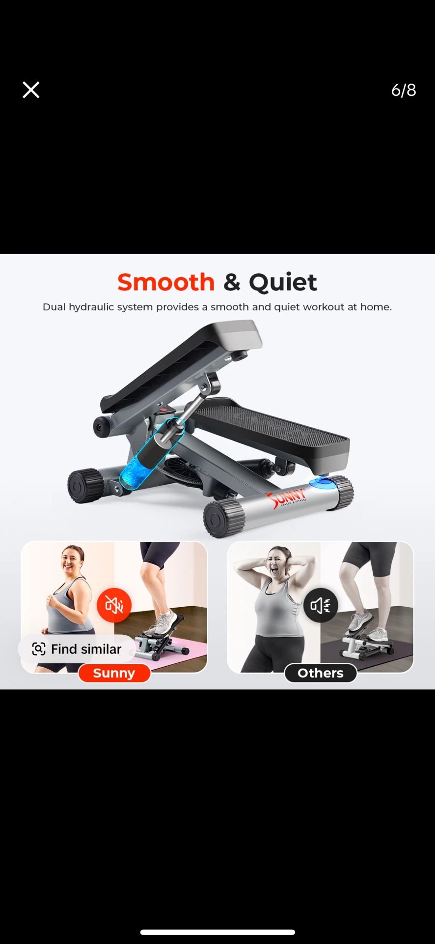 Sunny Mini Stepper With Resistance