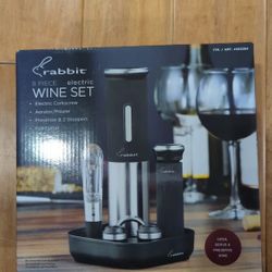 Rabbit 8 Piece Electric Wine Set