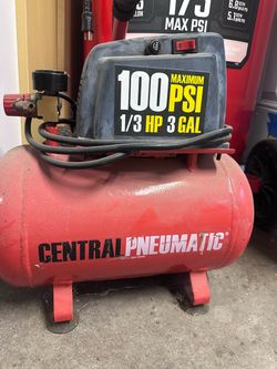 Central Pneumatic 3 Gallon Air Compressor