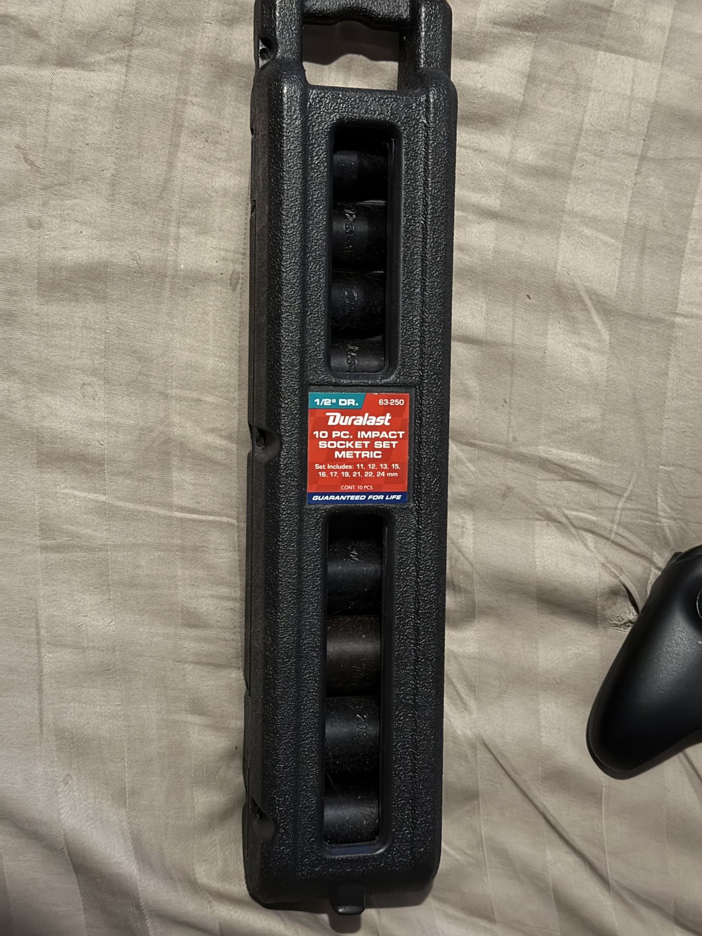 Duralast 1/2in Drive Metric Impact Socket Set New Sealed