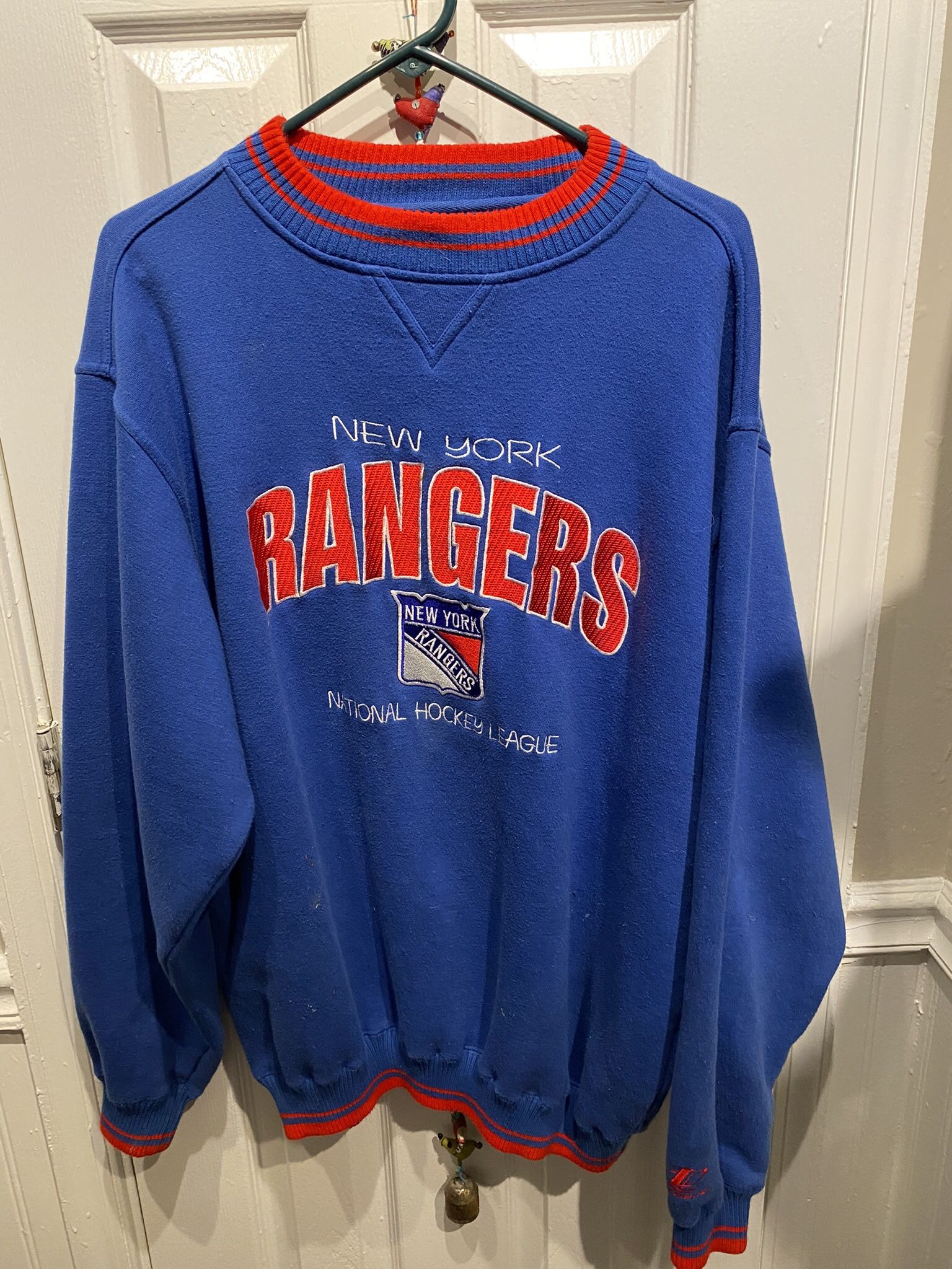 Adult Mens Size XXL New York Rangers Heavy Cotton Sweatshirt