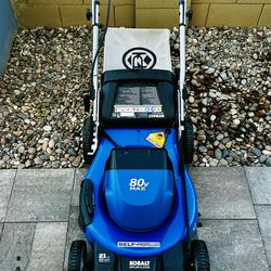 Kobalt 80-volt, 21-in Self Propelled Cordless Battery Walk Mower with 6 Ah Battery & Charger