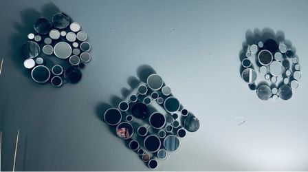 3 piece wall decor with some mirrors