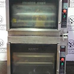 HARDT DOUBLE STACKED NATURAL GAS COMMERICAL ROTISSERIE INFERNO 3500  (80 chicken capacity)