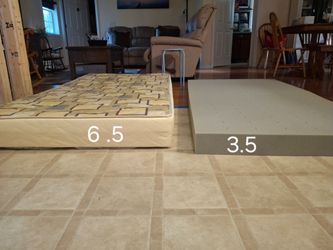 Twin bunkie mattress and foam topper