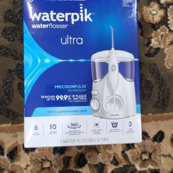 Waterpik Ultra Water Flosser with 10 Settings, 6 Tips, ADA Accepted, White