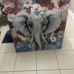 40 X 40 Elephant canvas
