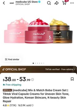 Brand New Medicube Capsule Cream Set Only $30