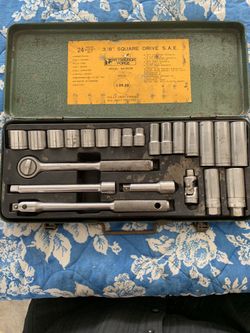 24 piece Pittsburgh Forge 3/8” ratchet/socket set