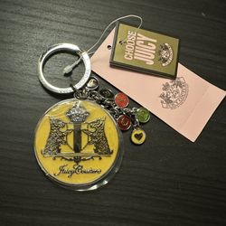 EXT RARE NWT Vintage JUICY COUTURE Large Keychain Bag Purse Charm HTF