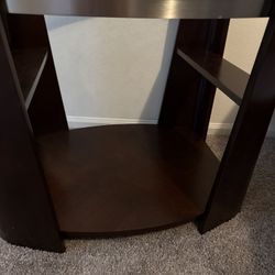 Glass Top End Table
