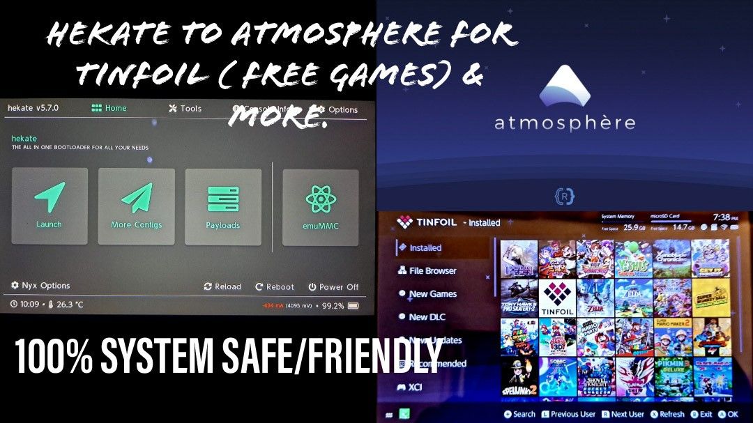 PASSO A PASSO COMO INSTALAR JOGOS NO NINTENDO SWITCH DESBLOQUEADO  ATMOSPHERE VIA TINFOIL - AE Games 