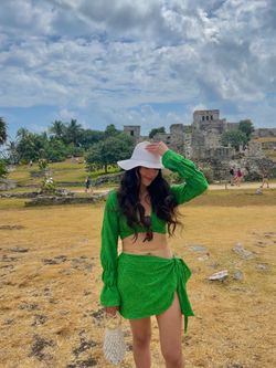 GREEN BIKINI COVERUP