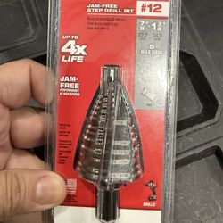 Milwaukee Step Drill Bit!! 