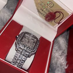 Moissanite Carrier Watch 