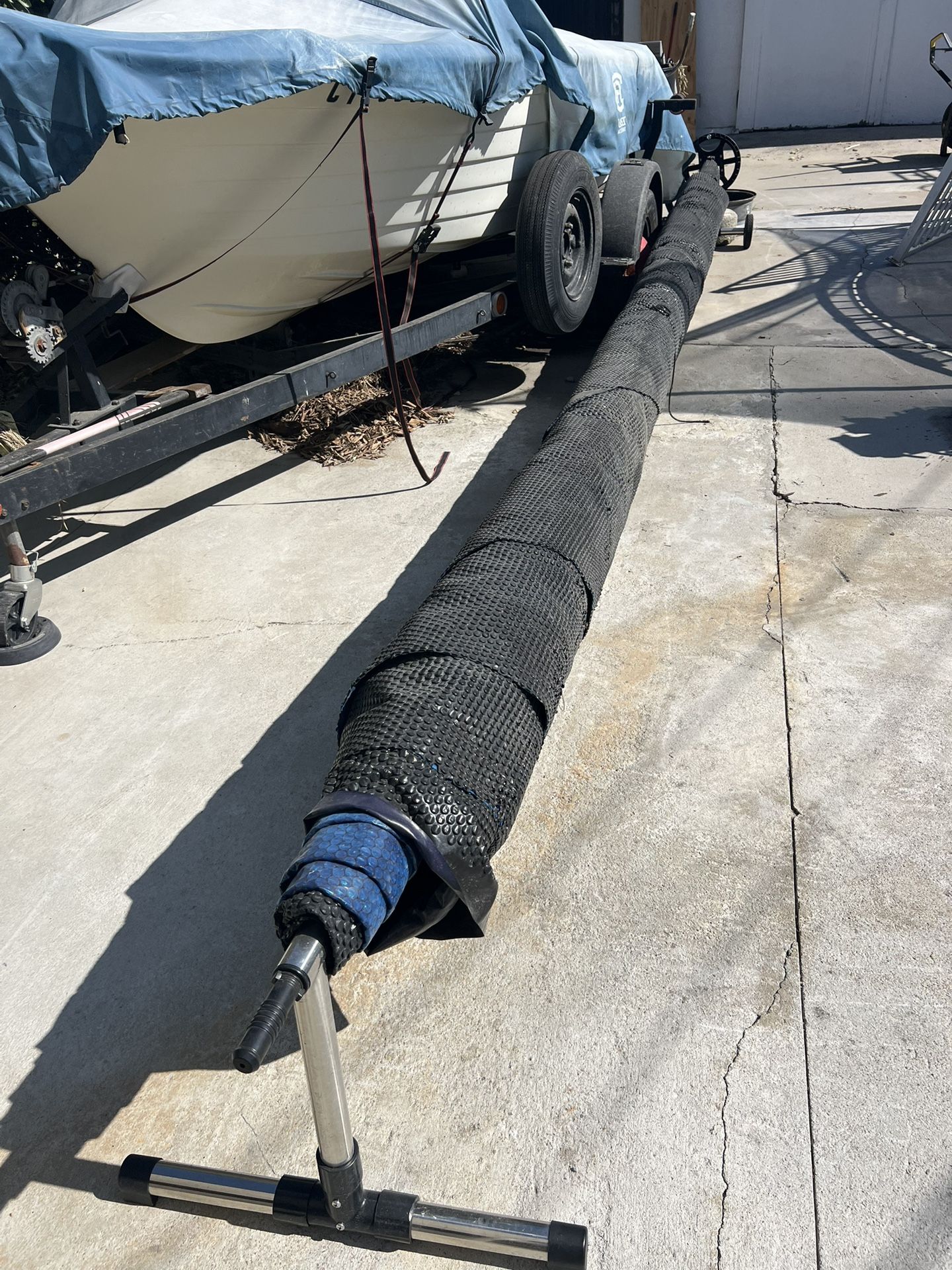 Pool cover reel. 18ft 