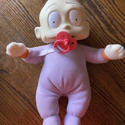 Vintage 1998 The Rugrats Movie 13” Baby Dil Pickles Mattel Doll with Pacifier