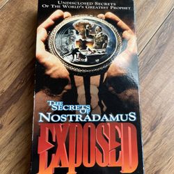 The Secrets Of Nostradamus  Exposed Vhs 