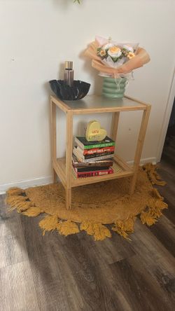 Brown Rattan Table
