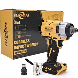 🔧 Cordless Brushless Impact Wrench (Battery Not Included)