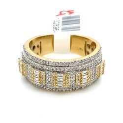 Men’s Diamond Ring Band 10k 7.5G .84ctw Size 10  132896 4