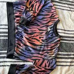 Adidas Terry Cloth Cropped Sweater