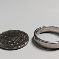 Anniversary, Wedding Stainless Steel Ring, Size 8, Like New 