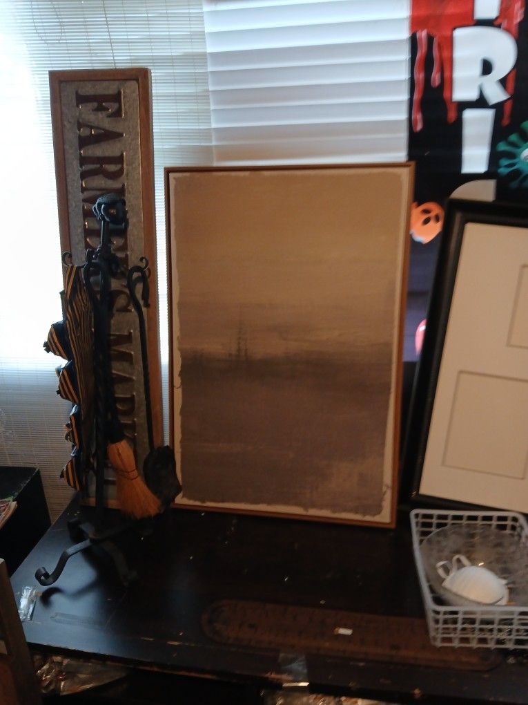 Beautiful wood frame picture