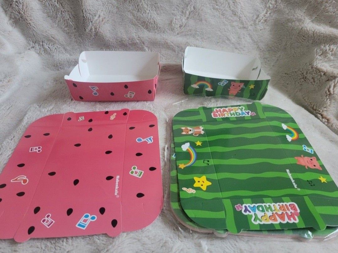 Small Melon Paper Food Trays