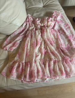 Pink sparkly dress