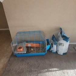 Guinea Pig Cage With Food