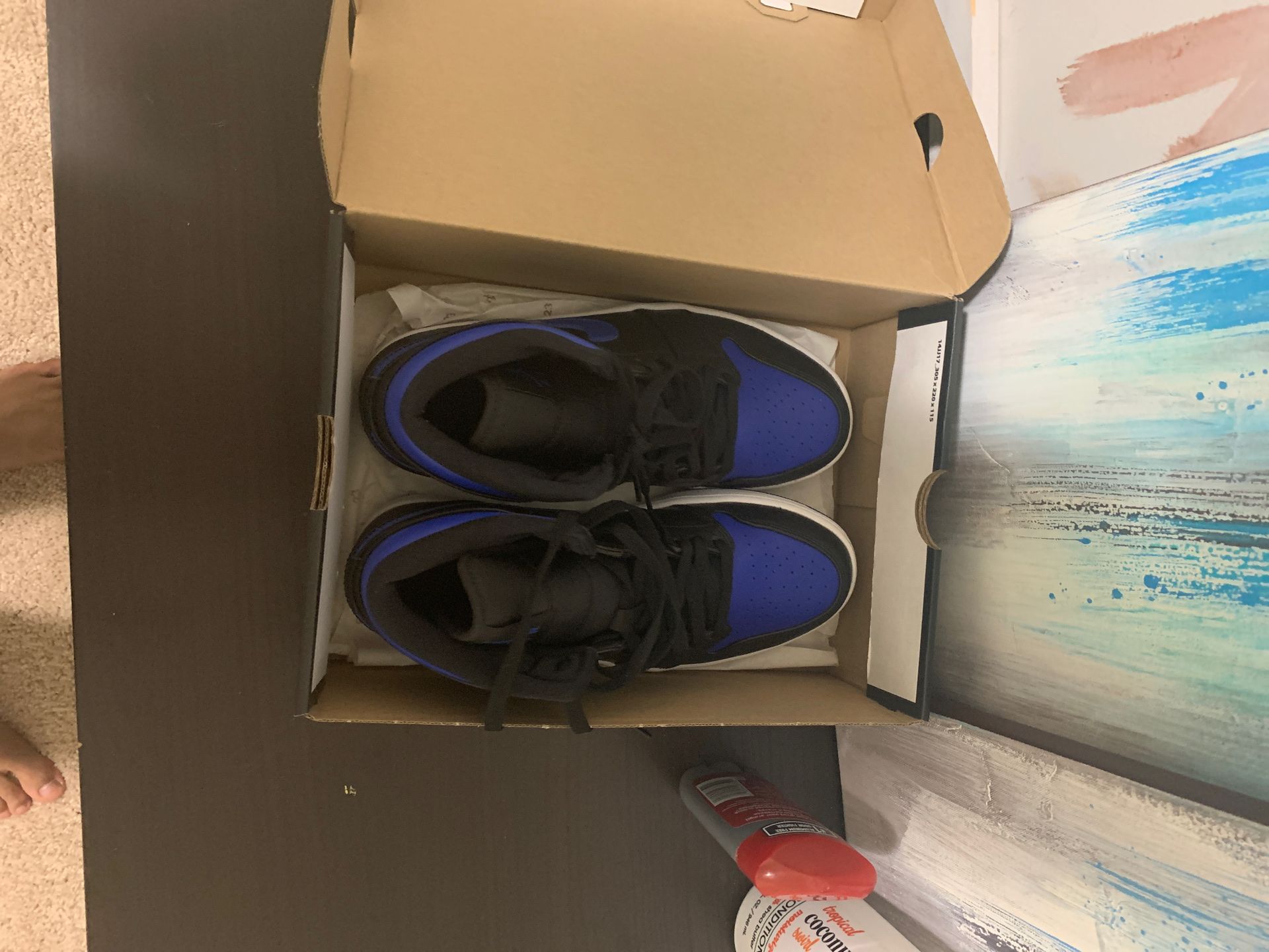 Air Jordan 1 Mid royal blue Size 9 brand new with box