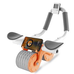 Bersauji 2023 New Ab Roller Wheel With Knee Mat &Timer, Automatic Rebound Abdominal Wheel, Ab Abdominal Exercise Roller With Elbow Support, Abs Workou